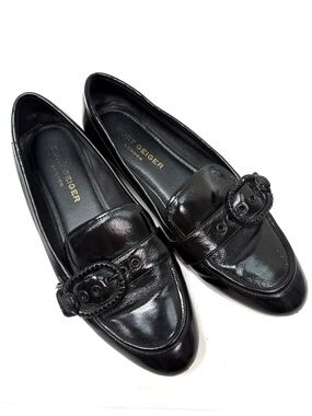 Kurt Geiger Black Patent Leather Loafers
